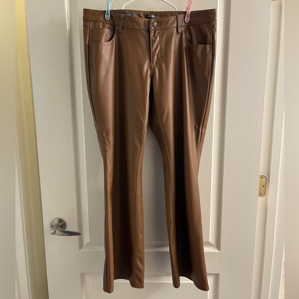 Wild Fable Tan Faux Leather Pants